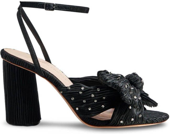 Loeffler Randall Camellia crystal-embellished sandals Black