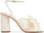 Loeffler Randall Camellia pleated-bow 90mm sandals Neutrals - Thumbnail 1