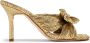 Loeffler Randall Claudia 80mm pleated bow mules Gold - Thumbnail 1