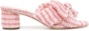 Loeffler Randall Emilia 50mm knot mules Pink