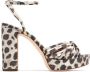 Loeffler Randall Rivka 110mm leopard-print sandals Neutrals - Thumbnail 1