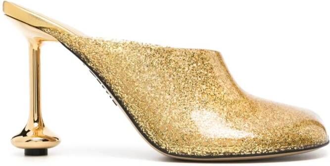 LOEWE 105mm Toy transparent mules Gold