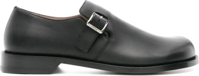 LOEWE Campo leather monk shoes Black