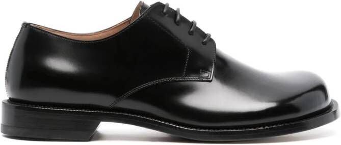 LOEWE lace-up leather derby shoes Black