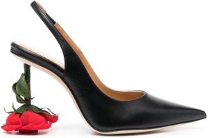 LOEWE Rose 95mm sling-back pumps Black