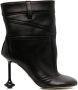 LOEWE Toy 90mm leather boot Black - Thumbnail 1