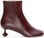 LOEWE Toy ankle bootie in nappa lambskin Red - Thumbnail 1
