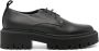 Lorena Antoniazzi 50mm lace-up leather loafers Black - Thumbnail 1