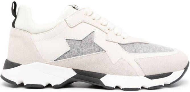 Lorena Antoniazzi panelled leather sneakers White