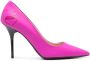 Love Moschino 100mm leather pumps Pink - Thumbnail 1