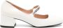 Love Moschino 50mm square-toe leather pumps White - Thumbnail 1