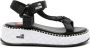 Love Moschino 50mm strappy wedge sandals Black - Thumbnail 1