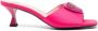 Love Moschino 65mm open-toe satin mules Pink - Thumbnail 1