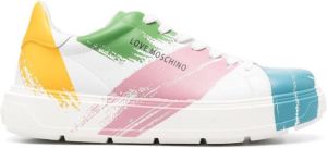 Love Moschino abstract-print low-top sneakers White