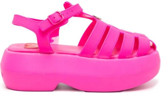 Love Moschino caged platform sandals Pink