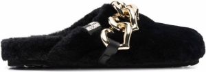 Love Moschino chain-detail slip-on mules Black