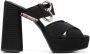 Love Moschino cross-strap platform sandals Black - Thumbnail 1