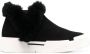 Love Moschino faux-fur trim sneakers Black - Thumbnail 1