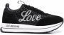 Love Moschino glitter-detail logo-print trainers Black - Thumbnail 1