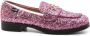 Love Moschino glitter-detail square-toe loafers Pink - Thumbnail 1