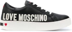 Love Moschino gummed logo low-top sneakers Black