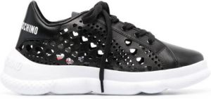 Love Moschino heart cut-out sneakers Black