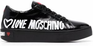 Love Moschino heart-motif sneakers Black