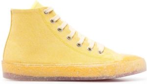 Love Moschino heart-patch sneakers Yellow