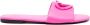 Love Moschino heart-plaque leather slides Pink - Thumbnail 1