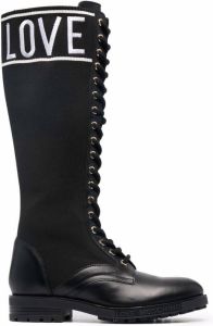 Love Moschino knee length boots Black