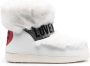Love Moschino logo-embellished faux-fur snow boots White - Thumbnail 1