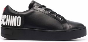 Love Moschino logo-letter low-top sneakers Black