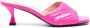 Love Moschino logo-print 65mm quilted mules Pink - Thumbnail 1