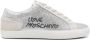 Love Moschino logo-print glitter sneakers Silver - Thumbnail 1