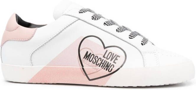 Love Moschino logo-print low-top sneakers White