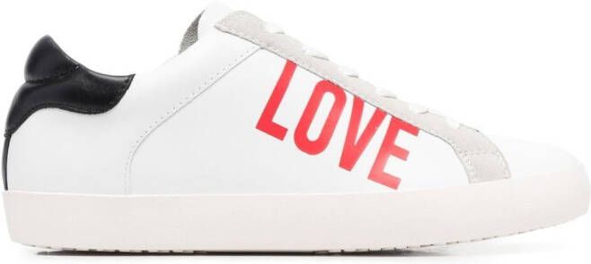 Love Moschino logo-print low-top sneakers White