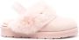 Love Moschino logo-print suede slippers Pink - Thumbnail 1