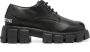 Love Moschino logo-raised detail leather Derby shoes Black - Thumbnail 1