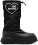 Love Moschino padded heart patch boots Black - Thumbnail 1