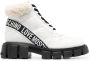 Love Moschino padded lace-up ankle boots White - Thumbnail 1