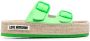 Love Moschino side-buckle detail logo mules Green - Thumbnail 1