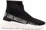 Love Moschino sock-style sneakers Black - Thumbnail 1