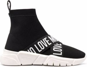 Love Moschino sock-style sneakers Black