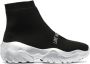 Love Moschino stretch-fit high-top sneakers Black - Thumbnail 1