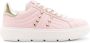 Love Moschino stud-embellished leather sneakers Pink - Thumbnail 1