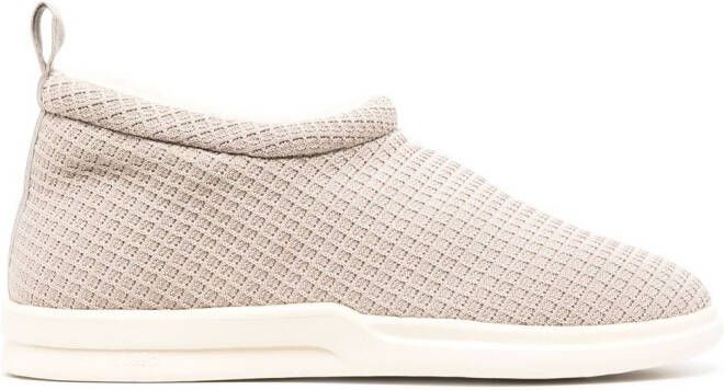 Lusso Guru waffle-knit slippers Grey
