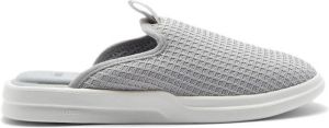 Lusso waffle-effect slippers Grey