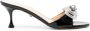 MACH & MACH Double Bow patent-leather sandals Black - Thumbnail 1