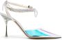 MACH & MACH iridescent crystal-strap pumps Metallic - Thumbnail 1