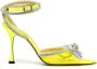 MACH & MACH crystal-embellished 90mm leather pumps Yellow - Thumbnail 1